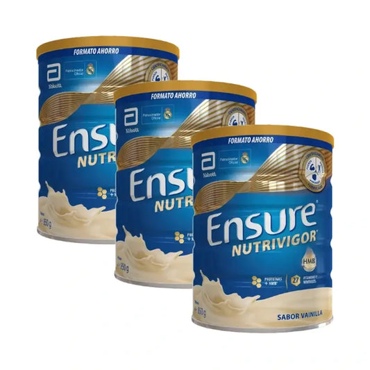 Ensure Nutrivigor Vainilla Latas, Pack  3x850 gr