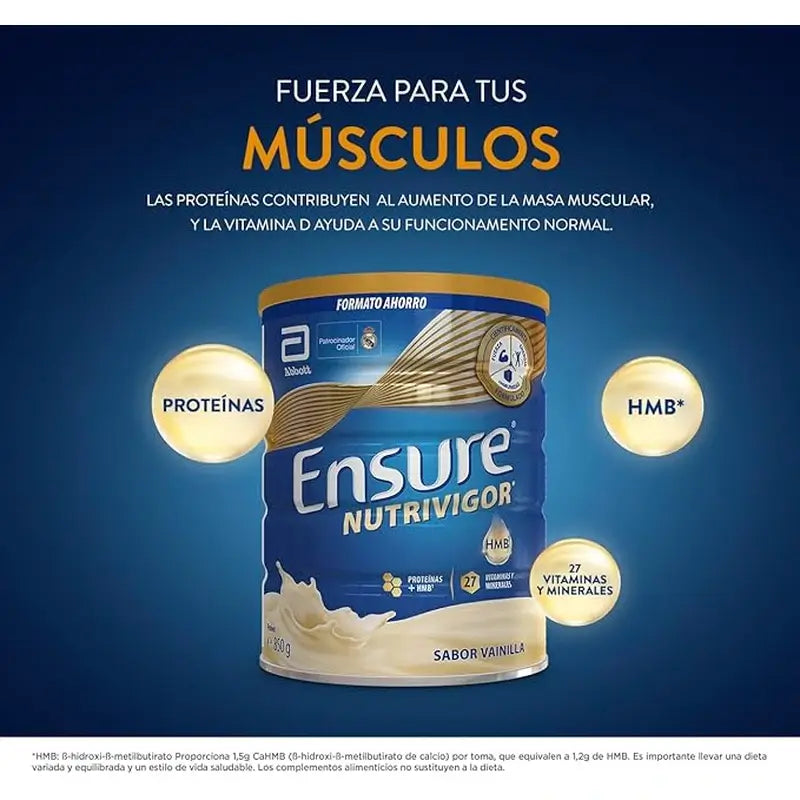 Ensure Pack Ahorro Vainilla 850G + 400Gr , 1250 gramos