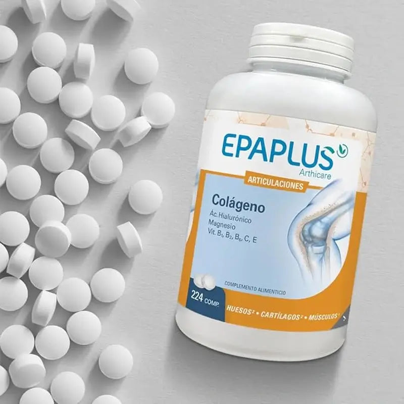 Epaplus Arthicare Colágeno Antiox Magnesio +Ácido Hialurónico , 224 comprimidos