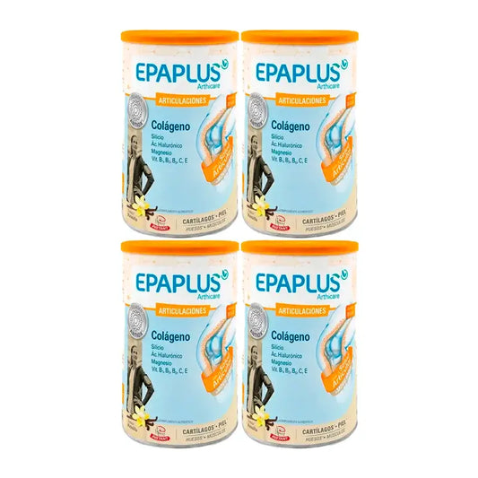 Epaplus Arthicare Colágeno Sabor Vainilla, Pack 4 x 328 gr