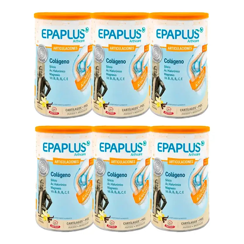 Epaplus Arthicare Colágeno Sabor Vainilla, Pack 6 x 328 gr