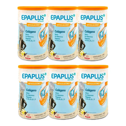 Epaplus Arthicare Colágeno Sabor Vainilla, Pack 6 x 328 gr