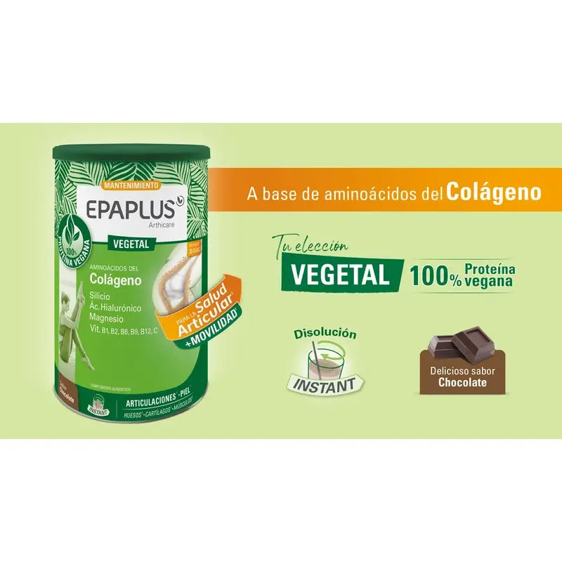 Epaplus Arthicare Colágeno Mantenimiento Vegetal Sabor Chocolate , 30 unidades