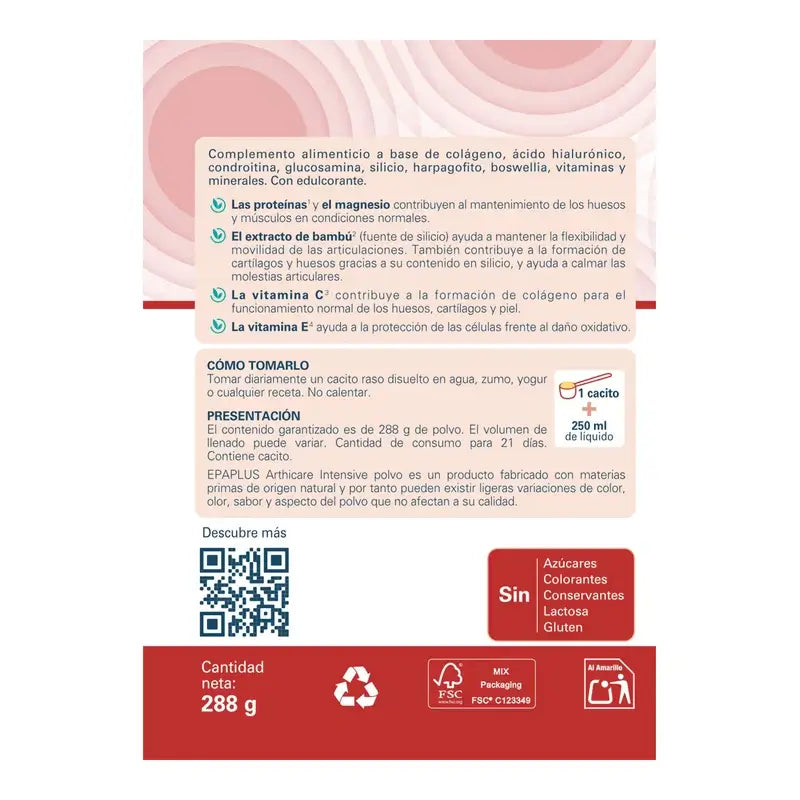 Epaplus Arthicare Intensive Colágeno Sabor Limón 284 gr