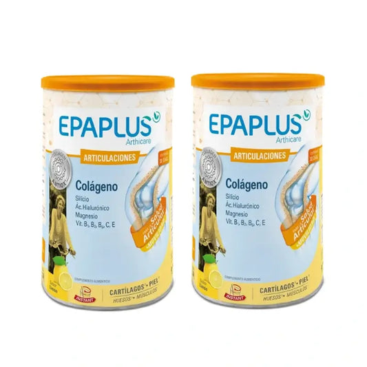 Epaplus Duplo Articulaciones Colágeno + Silicio Sabor Limón, 2 x 326 gr
