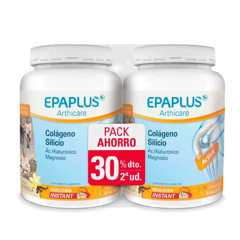Epaplus Duplo Articulaciones Colágeno + Silicio Sabor Vainilla, 2x326 gr