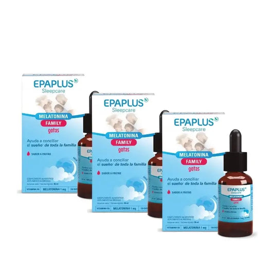 Epaplus Sleepcare Melatonina Gotas 30 ml, Pack 3