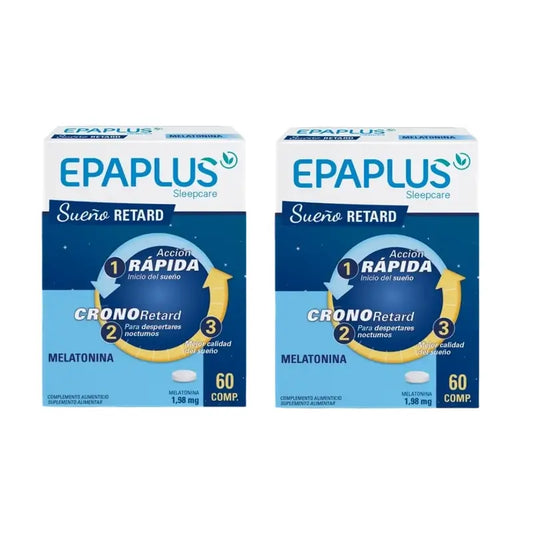Epaplus Sleepcare Melatonina Retard Plus , 2X60 Comprimidos