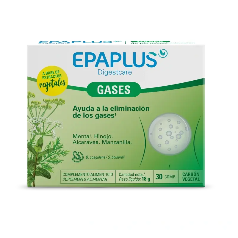 Epaplus Digestcare Gases , 30 comprimidos