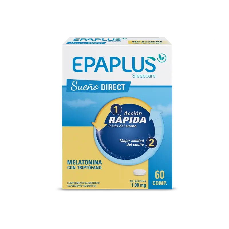 Epaplus Sleepcare Melatonina Direct Con Triptófano Plus , 60 comprimidos