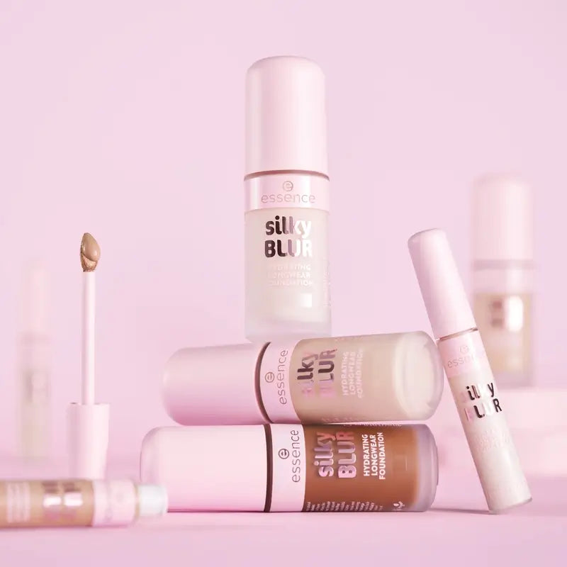 Essence Base Maquillaje Hidratante Larga Duración Silky Blur 110, 30 ml