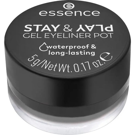 Essence Eyeliner Gel En Tarro Stay & Play 01 , 5 gr