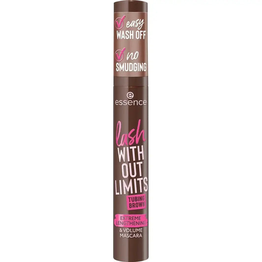 Essence Máscara De Pestañas Marrón Lash Without Limits Tubing Extreme Lengthening & Volume 05 , 13 ml