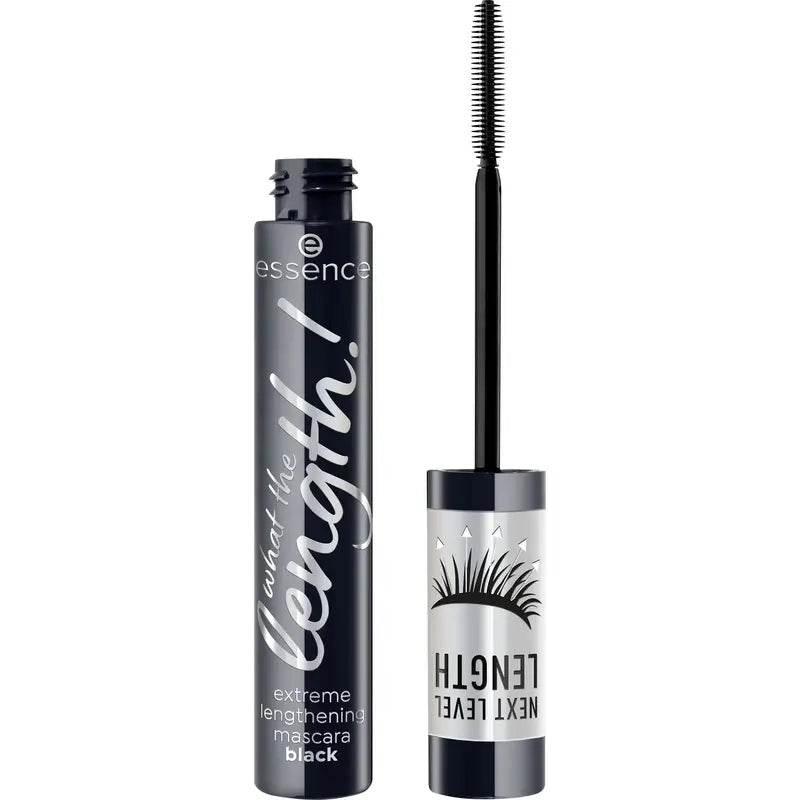 Essence Máscara De Pestañas Negra What The Length! Extreme Lengthening 01, 10 ml