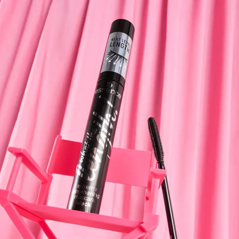 Essence Máscara De Pestañas Negra What The Length! Extreme Lengthening 01, 10 ml