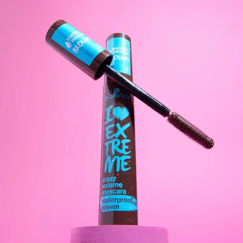 Essence Máscara Pestañas Waterproof Marrón I Love Extreme Crazy Volume 01, 12 ml