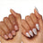 Essence Set De Manicura Con Uñas Postizas What The Fake! Press-On Nails 01 , 28 unidades