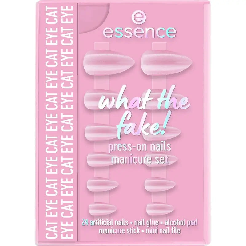 Essence Set De Manicura Con Uñas Postizas What The Fake! Press-On Nails 02 , 28 unidades