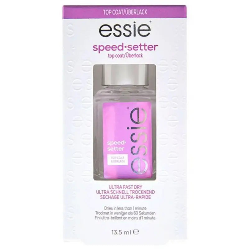 Essie Tratamiento De Uñas Para Acabado Brillo Y Secado Rápido En Menos De 1 Minuto - Top Coat Speed Setter - 13.5 Ml