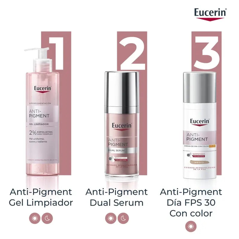 Eucerin Anti-Pigment Solar Crema De Día SPF30 Con Color, 50ml