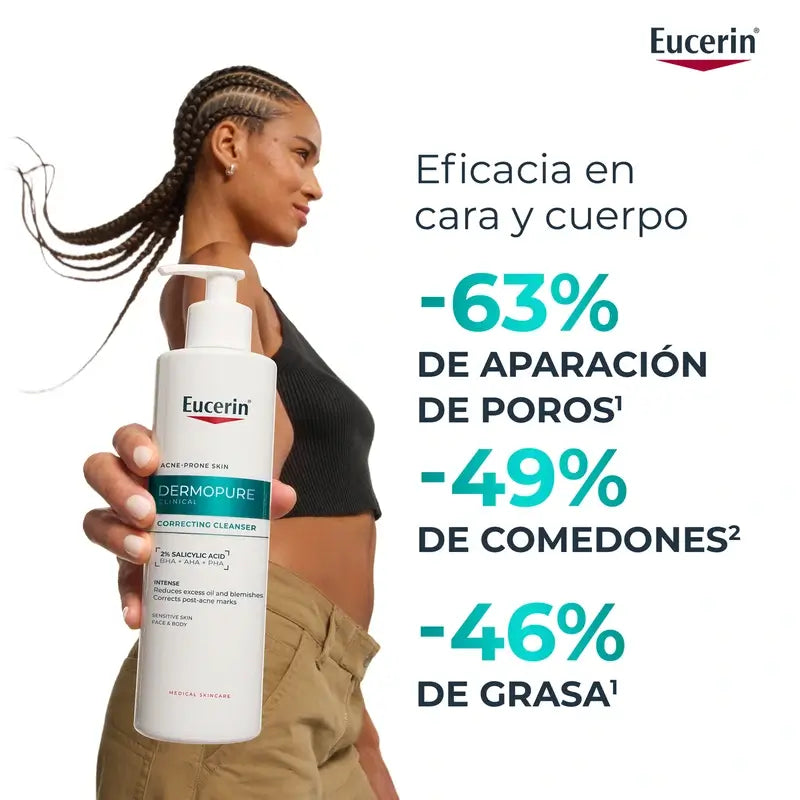 Eucerin Antiacné DermoPure Gel Concentrado Triple Efecto 150 ml