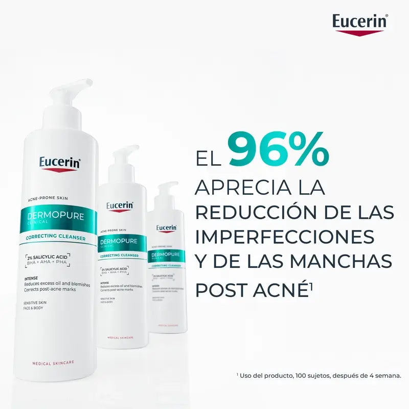 Eucerin Dermopure Gel Limpiador Triple Efecto, 400 Ml