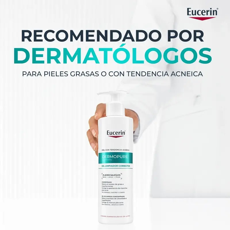 Eucerin Dermopure Gel Limpiador Triple Efecto, 400 Ml
