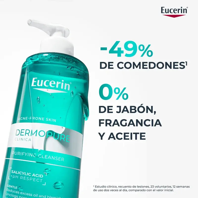 Eucerin Dermopure Gel Limpiador, 400 ml