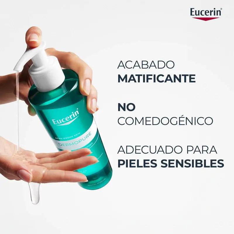 Eucerin Dermopure Gel Limpiador, 400 ml