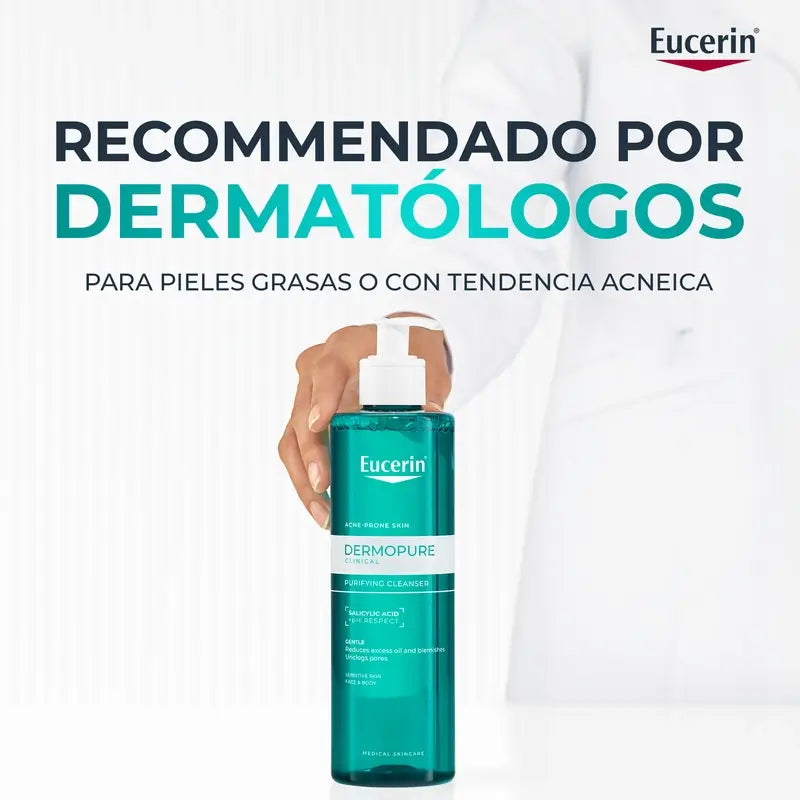 Eucerin Dermopure Gel Limpiador, 400 ml