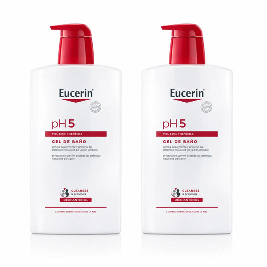 Eucerin Gel De Baño Ph5, 1000 Ml , pack 2