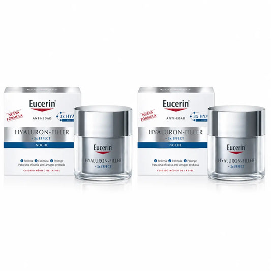 Eucerin Hyaluron Facial Filler 3X Effect Noche 50Ml , pack 2