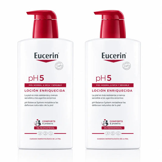 Eucerin Loción Enriquecida Ph5, 1000 Ml , pack 2
