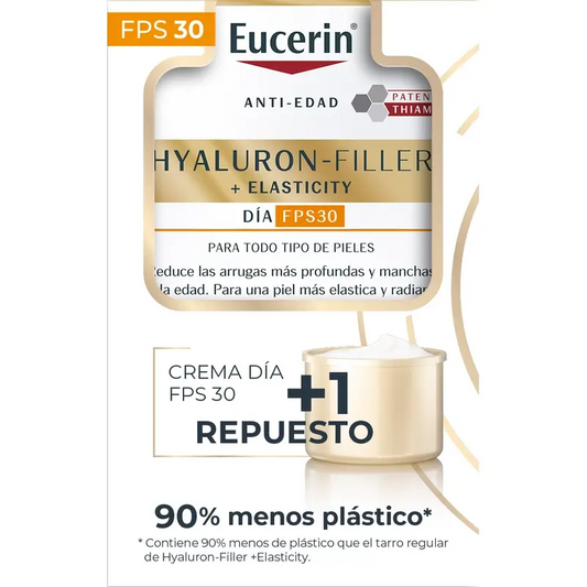 Eucerin Pack Antiedad Elasticity Día Fps 30, 50 Ml+ Recarga, 50 Ml