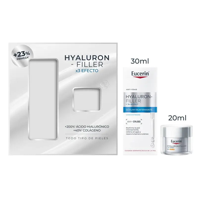 Eucerin Pack Antiedad - Firming Sérum 3D, 30 Ml + Mini Talla Día Fps 30, 20 Ml