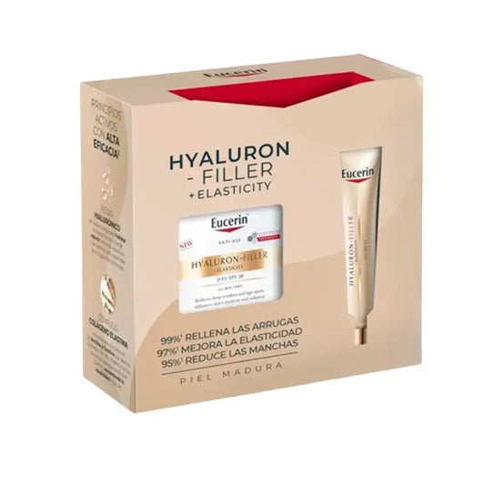 Eucerin Pack Hyaluron Filler Elasticity Crema Día Spf30 50Ml + Contorno De Ojos 15Ml
