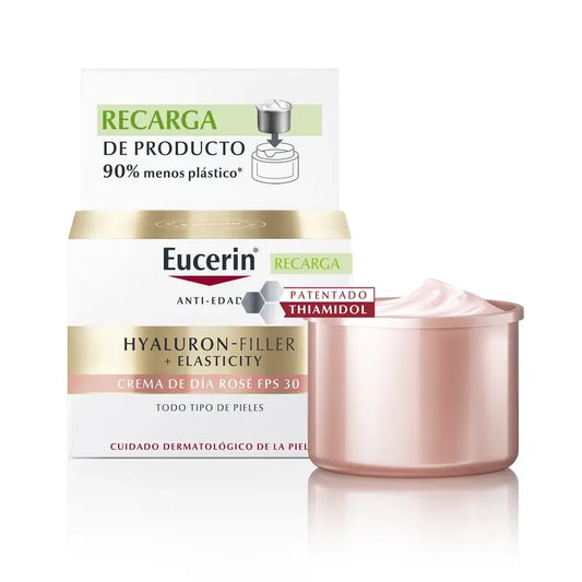 Eucerin Refill Crema De Día Rosé Hyaluron Filler Elasticity , 50 ml