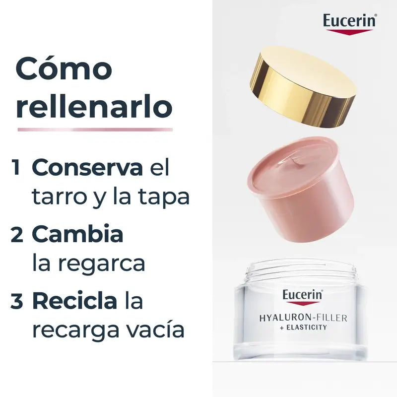 Eucerin Refill Crema De Día Rosé Hyaluron Filler Elasticity , 50 ml