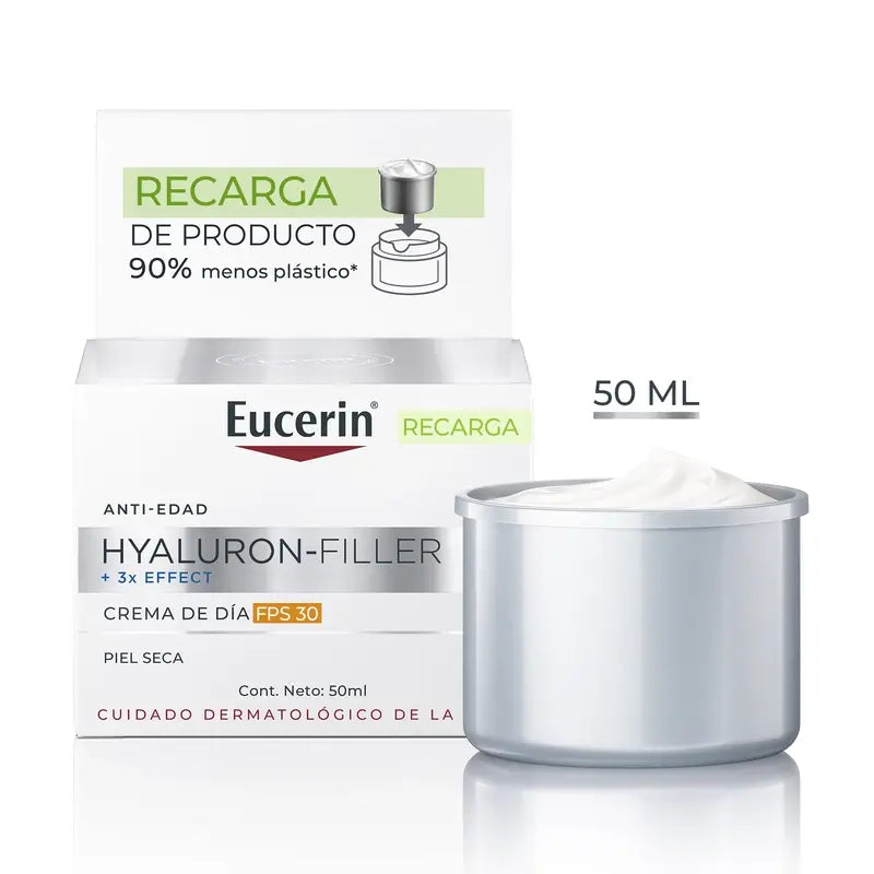 Eucerin Refill Crema De Día Spf30 Hyaluron Filler , 50 ml