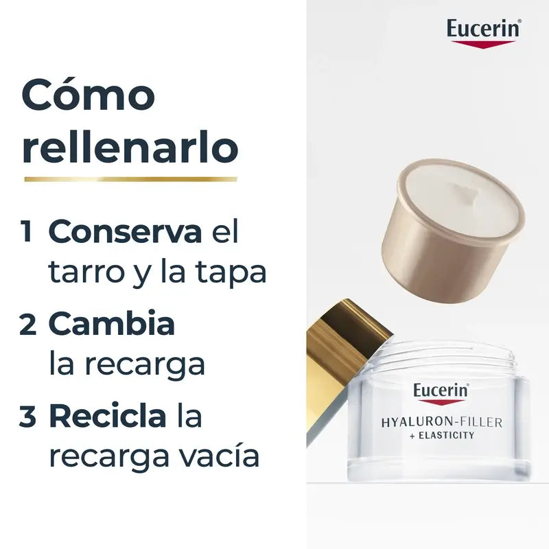 Eucerin Refill Crema De Noche Hyaluron Filler Elasticity , 50 ml