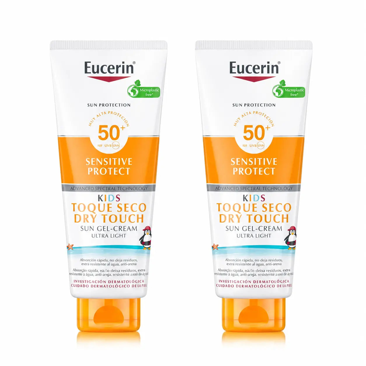 Eucerin Solar Kids Sensitive Protect Gel Crema Spf50+ , 400 Ml , pack 2