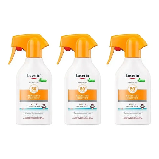 Eucerin Solar Sensitive Protect Kids Spray Fps 50+, 3X250Ml
