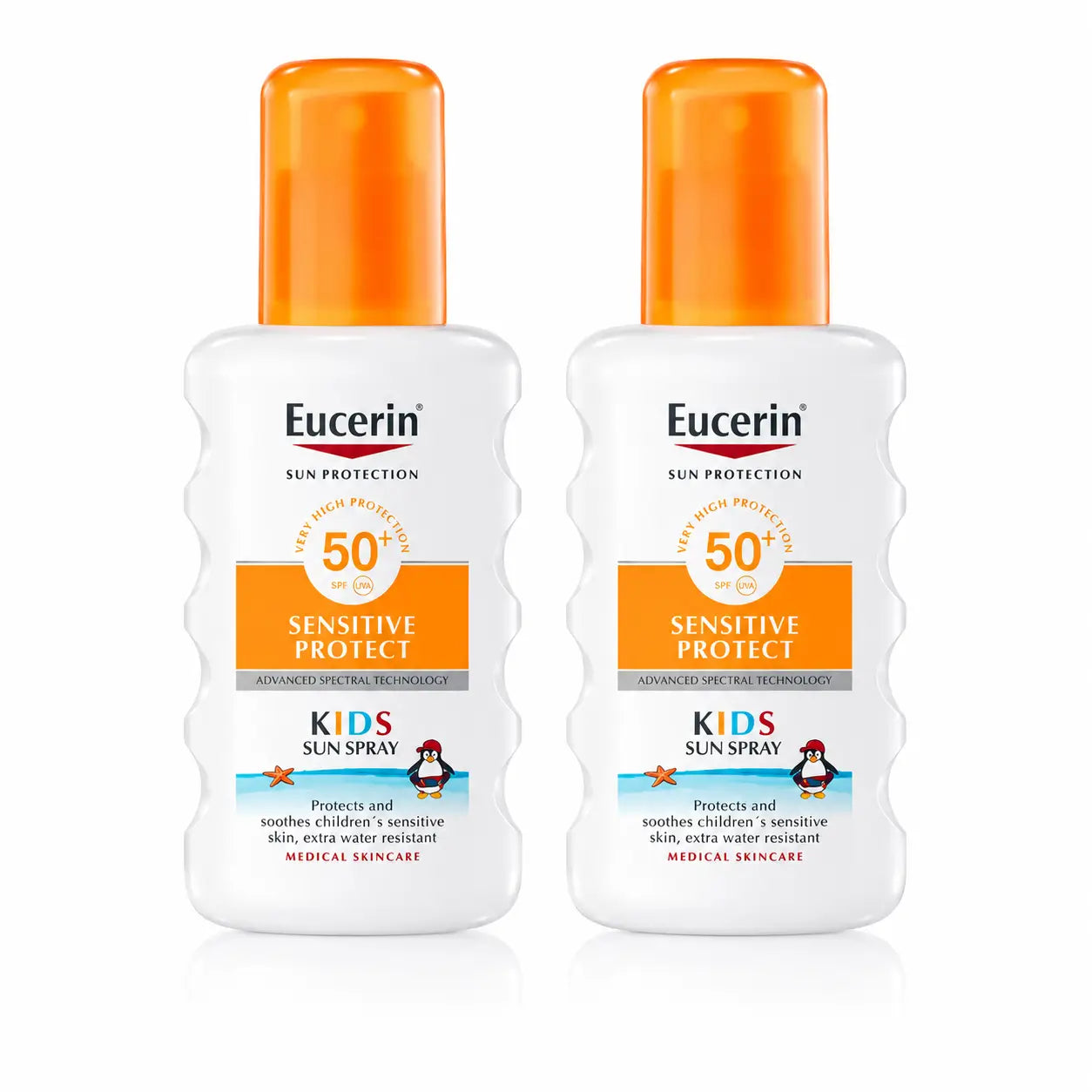 Eucerin Solar Sensitive Protect Kids Spray Infantil Spf50+ 200 Ml , pack 2