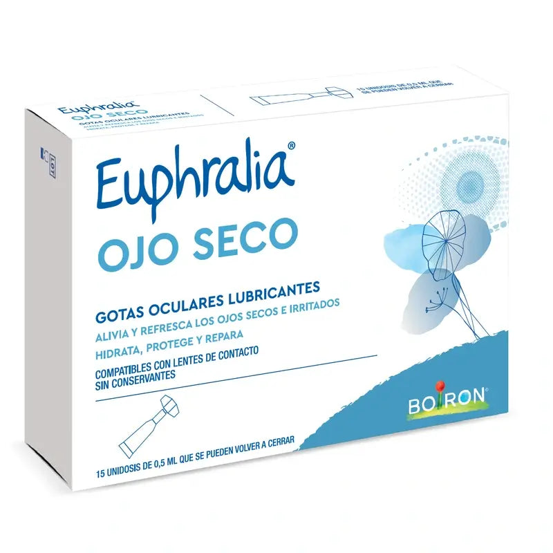 Euphralia Gotas Lubricantes Ojo Seco Oculares , 15 unidosis