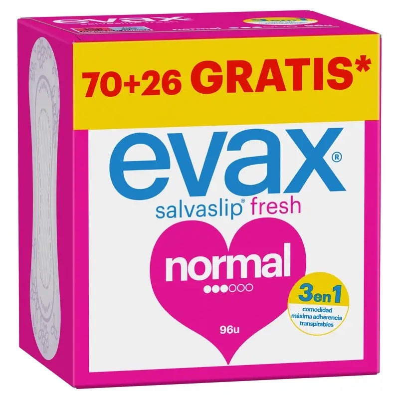 Evax Normal, Sistema No Olor, 96 Unidades salvaslip