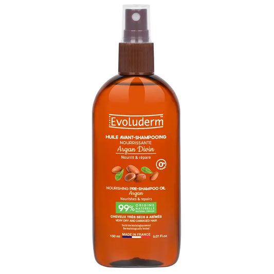 Evoluderm Aceite Pre-Champú Nutritivo Argan Divin, 150 ml