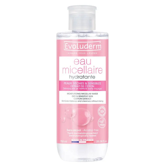 Evoluderm Algodón De Agua Micelar, 750 ml