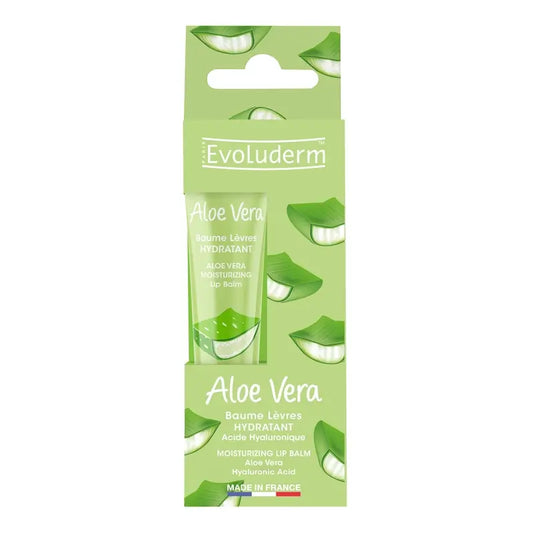 Evoluderm Bálsamo Labial Hidratante - Aloe Vera / Ácido Hialurónico, 15 ml