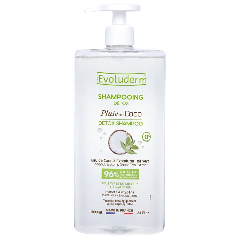 Evoluderm Champú Detox Coco, 1000 ml