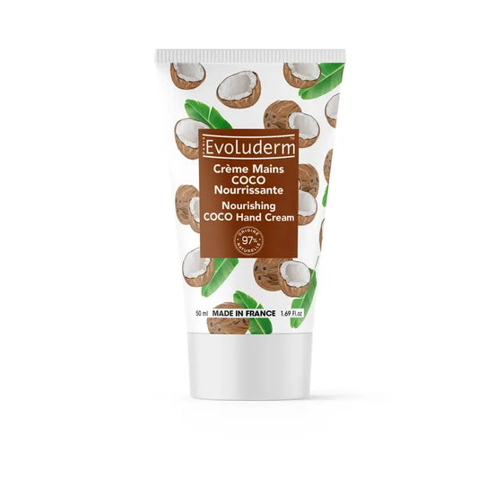 Evoluderm Crema De Manos Coco Nutritiva, 50 ml